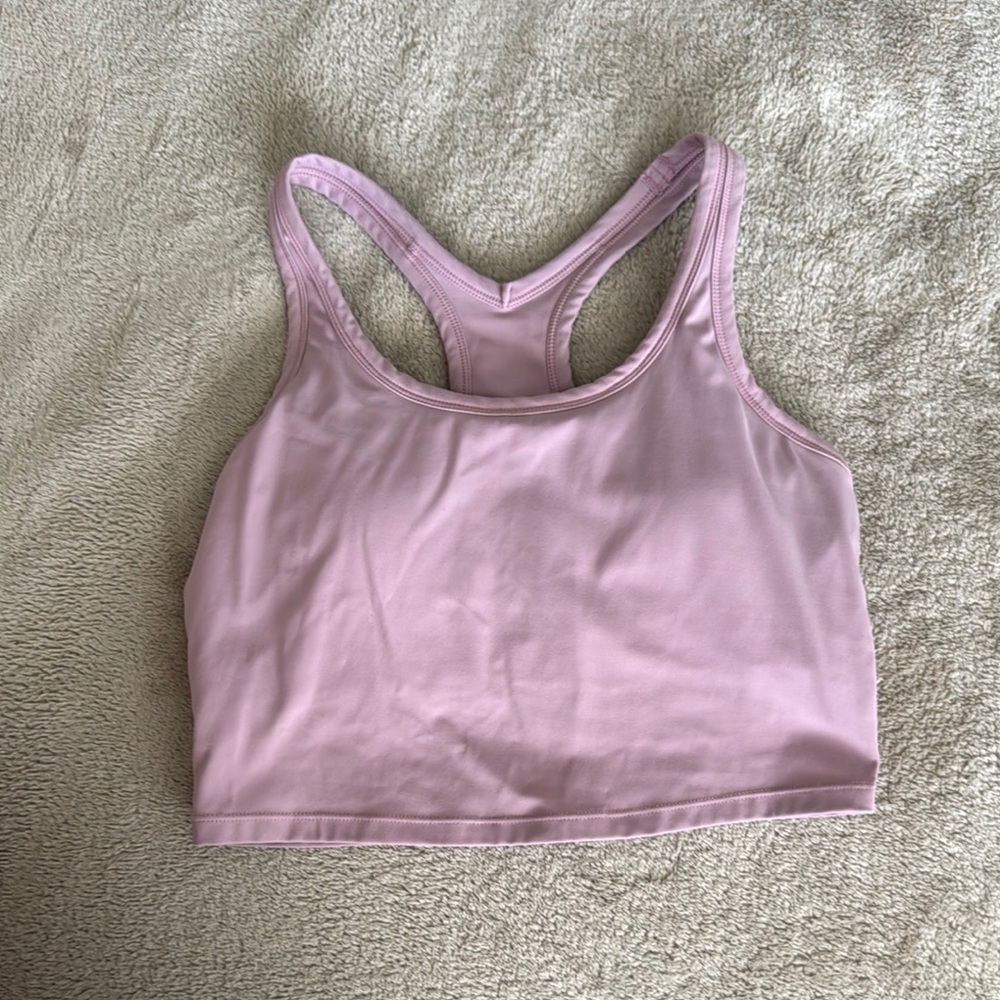 Pink Sports Bra Crop: medium